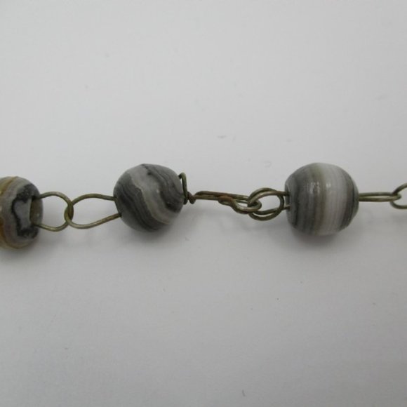 Aquarius Agate necklace Vintage - Picture 4 of 4